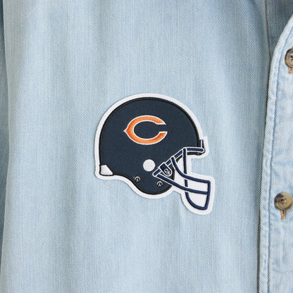 Abercrombie New England Patriots Denim Button-Up Shirt