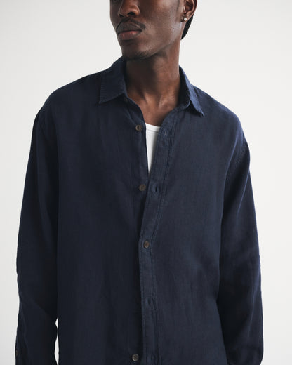 Abercrombie 100% Linen Button-Up Shirt