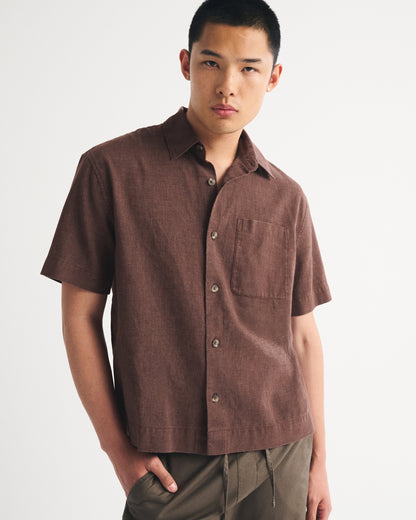 Abercrombie Point Collar Button-Up Shirt