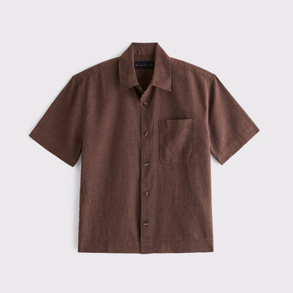 Abercrombie Point Collar Button-Up Shirt