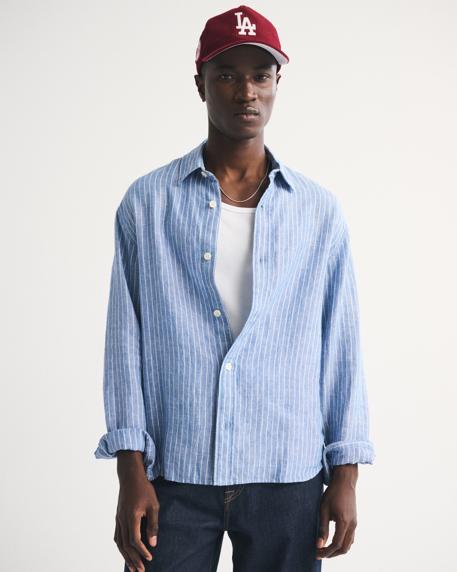 Abercrombie 100% Linen Button-Up Shirt