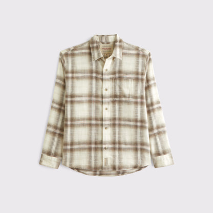 Abercrombie 100% Cotton Vintage-Inspired Flannel Shirt