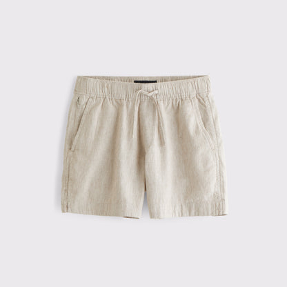 Abercrombie Linen Blend Pull-On Short