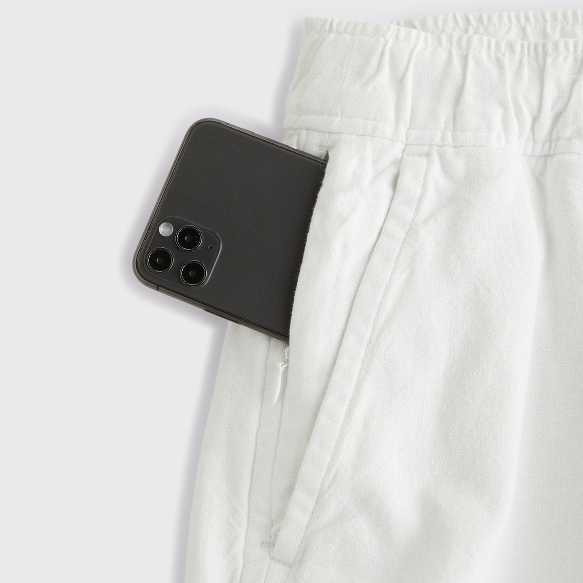 Abercrombie Linen Blend Pull-On Short