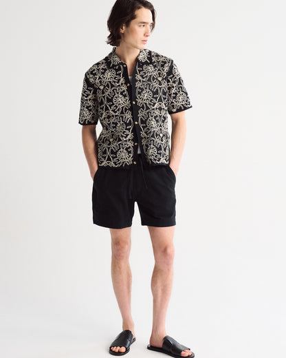 Abercrombie Linen Blend Pull-On Short