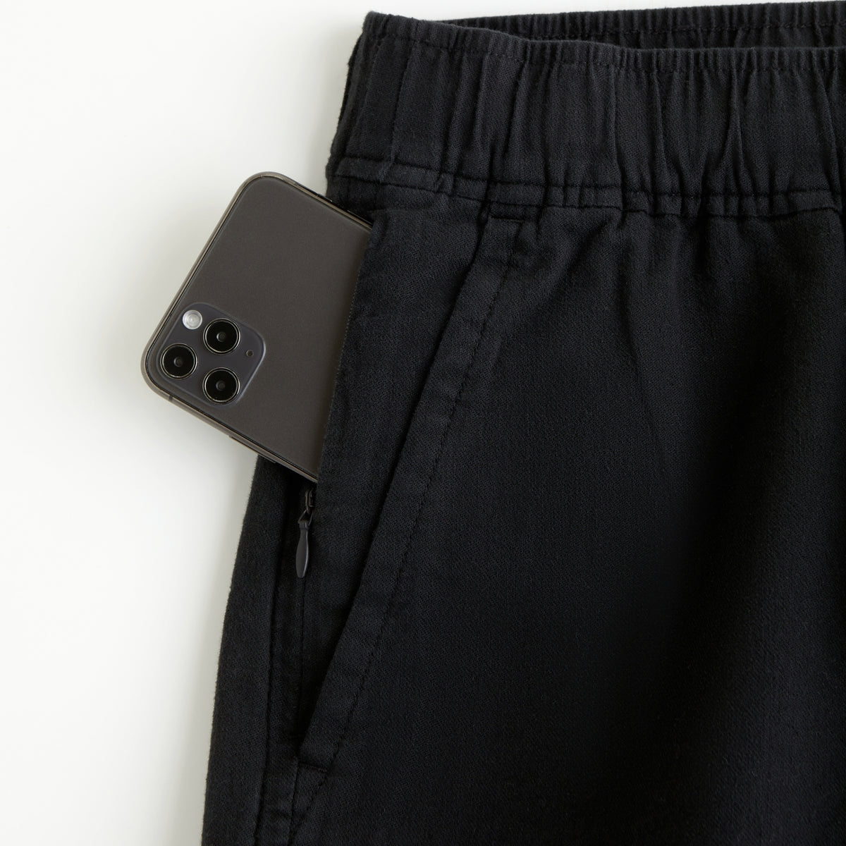 Abercrombie Linen Blend Pull-On Short