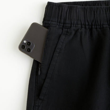 Abercrombie Linen Blend Pull-On Short