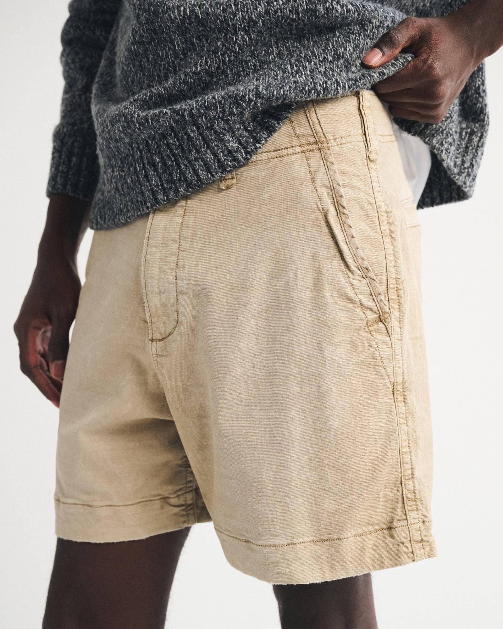 Abercrombie Sea Fade Plainfront Short