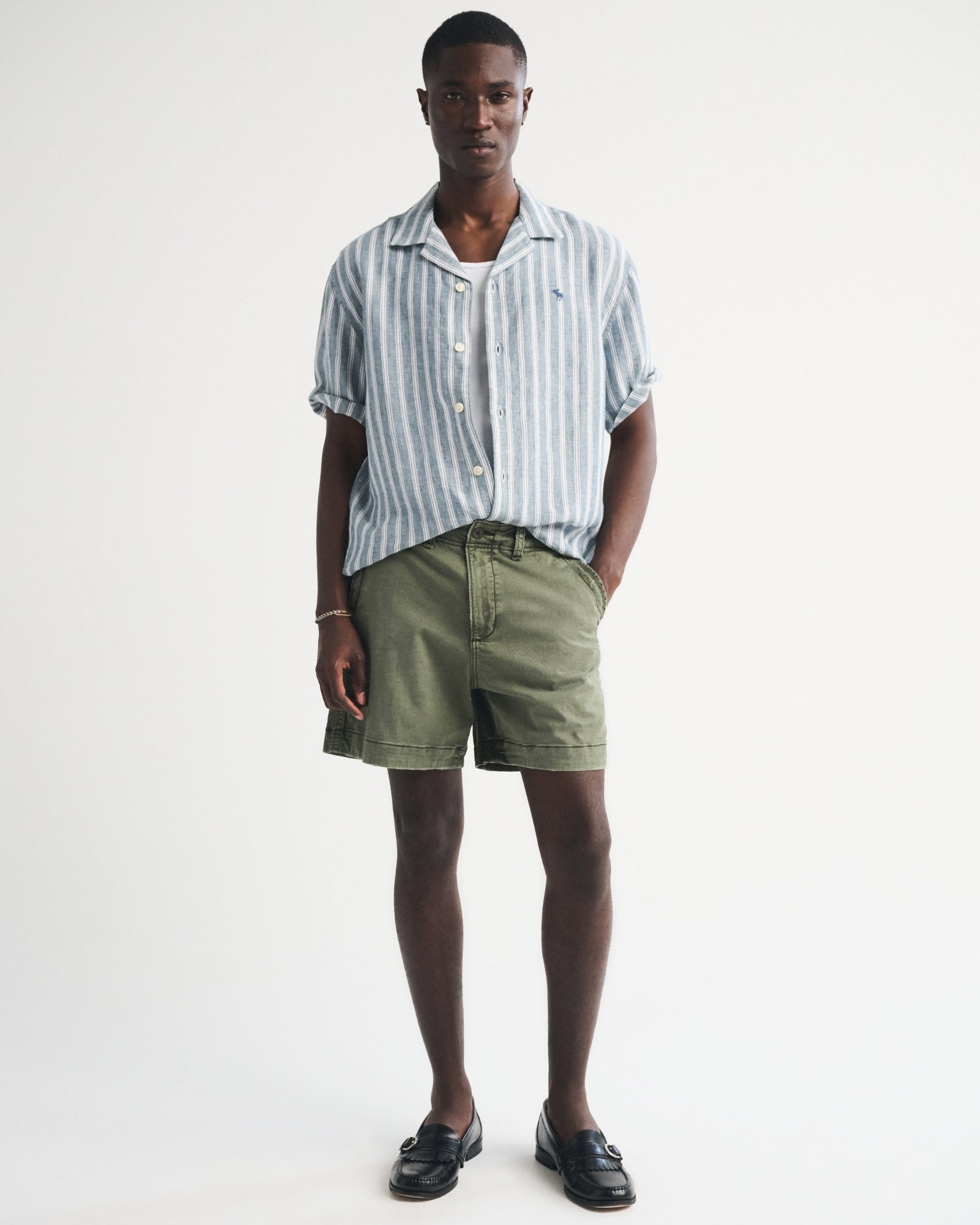 Abercrombie Sea Fade Plainfront Short