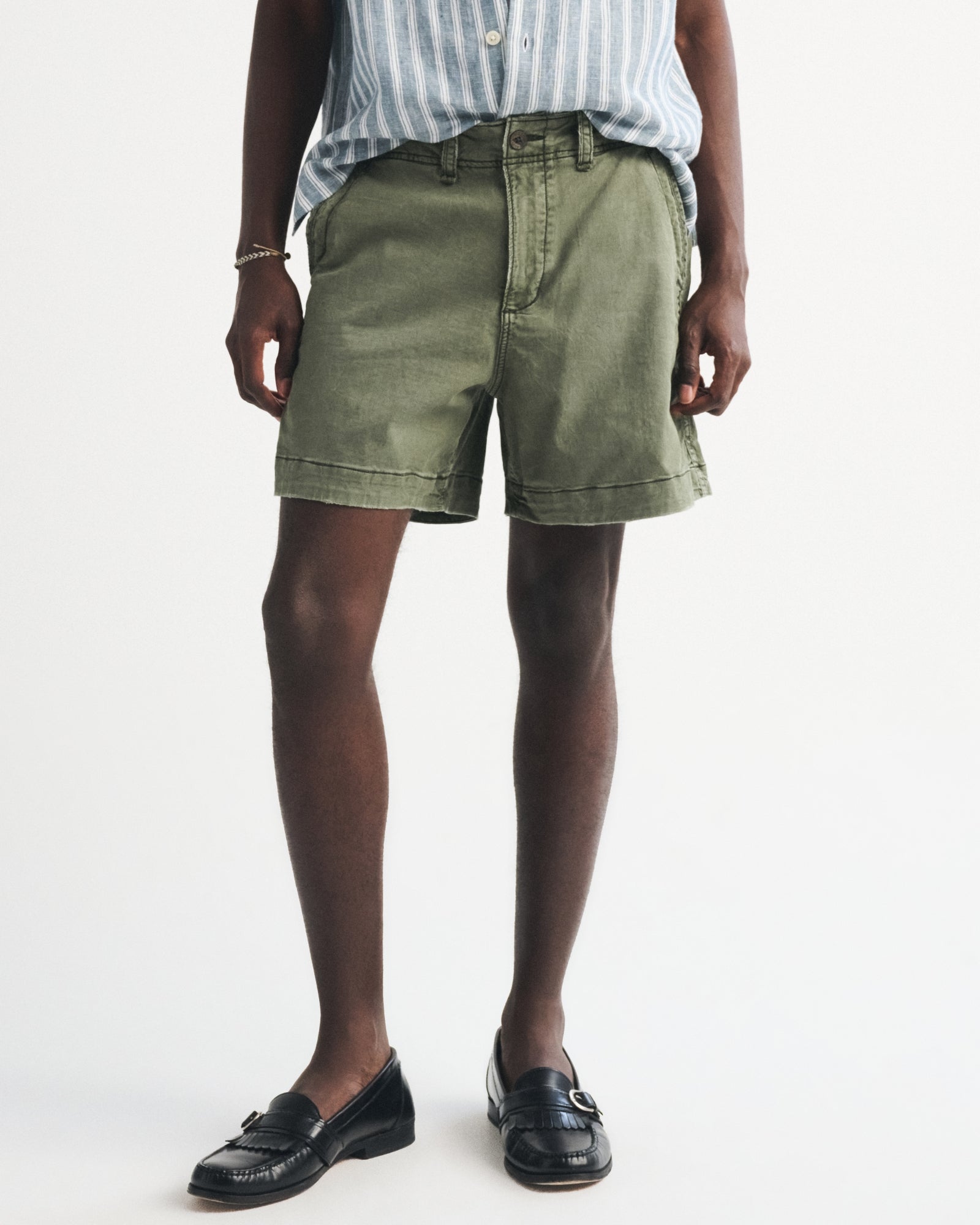 Abercrombie Sea Fade Plainfront Short