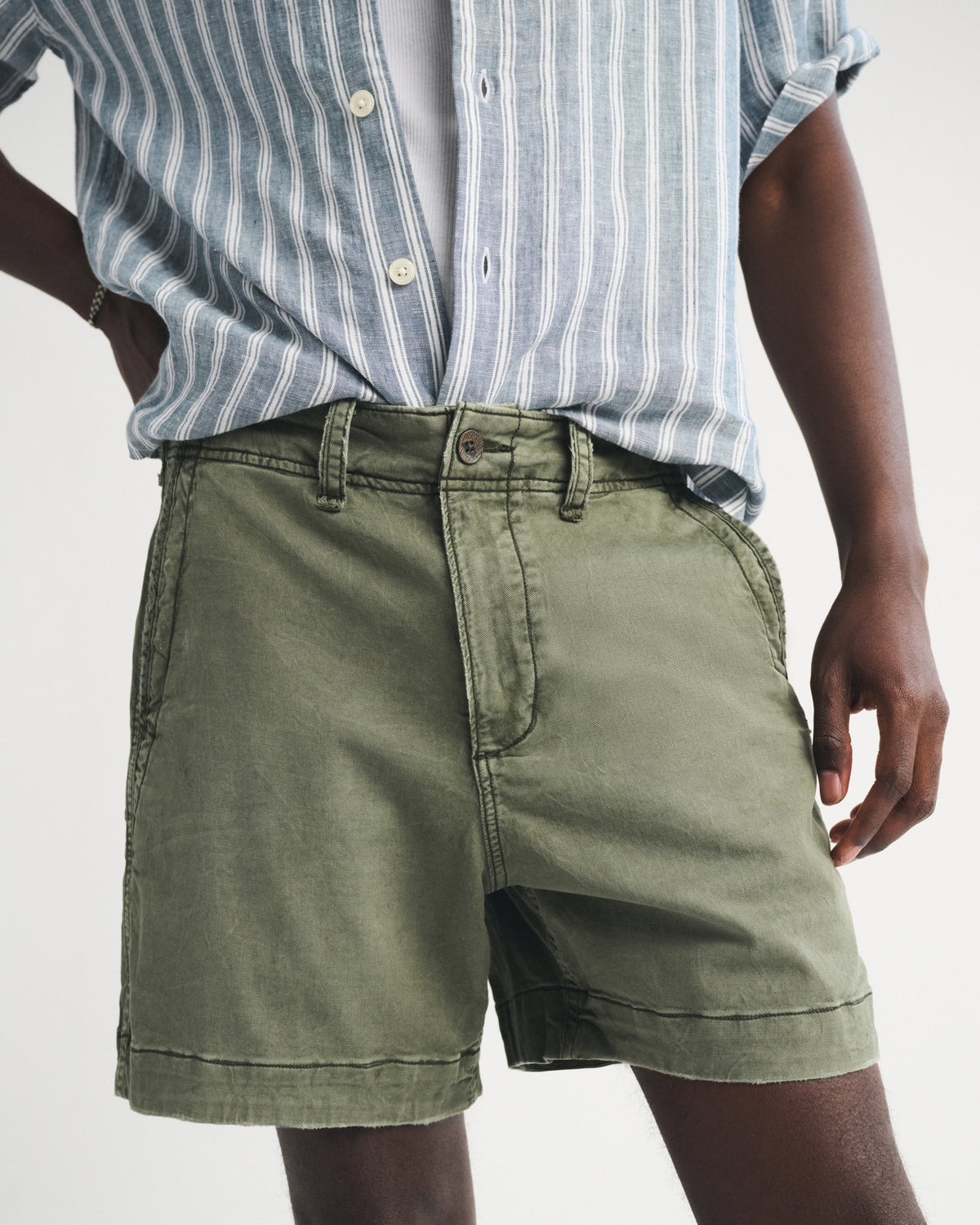 Abercrombie Sea Fade Plainfront Short