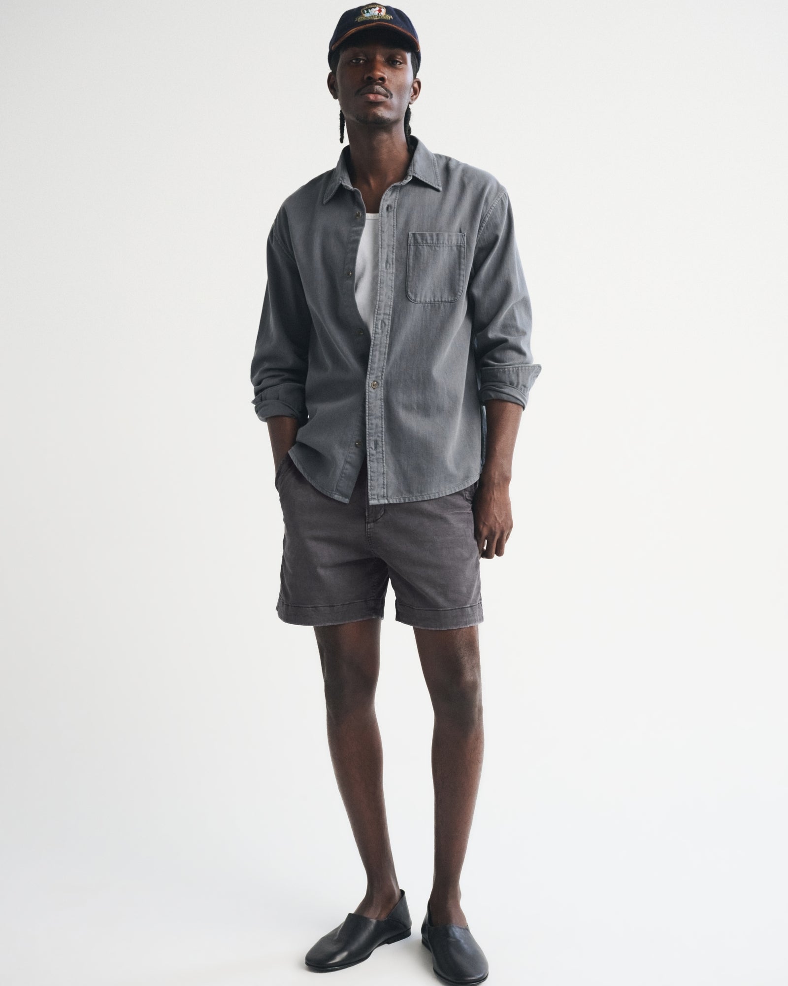 Abercrombie Sea Fade Plainfront Short