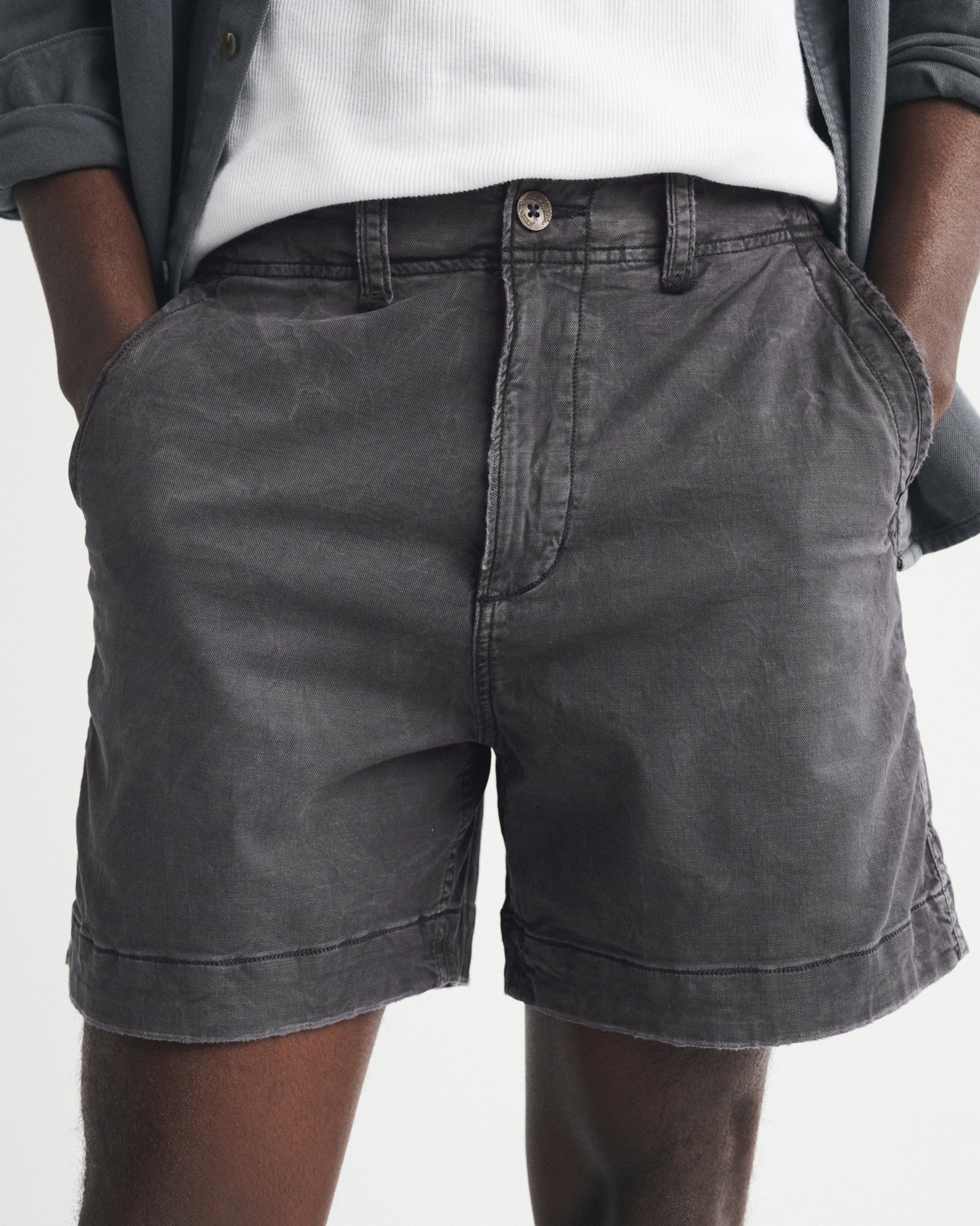 Abercrombie Sea Fade Plainfront Short