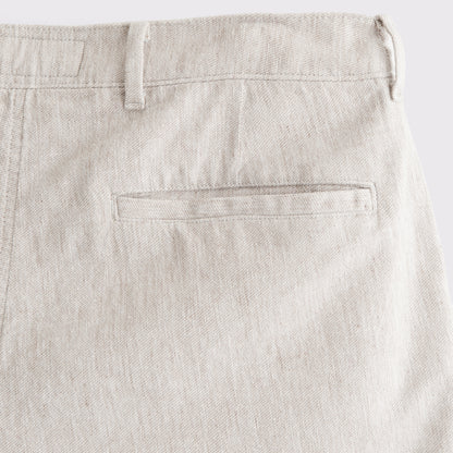 Abercrombie Linen-Blend Plainfront Short