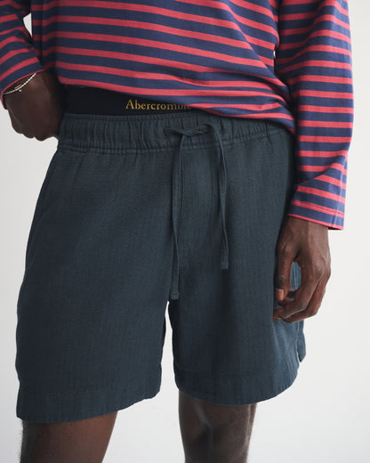 Abercrombie Cotton Texture Pull-On Short