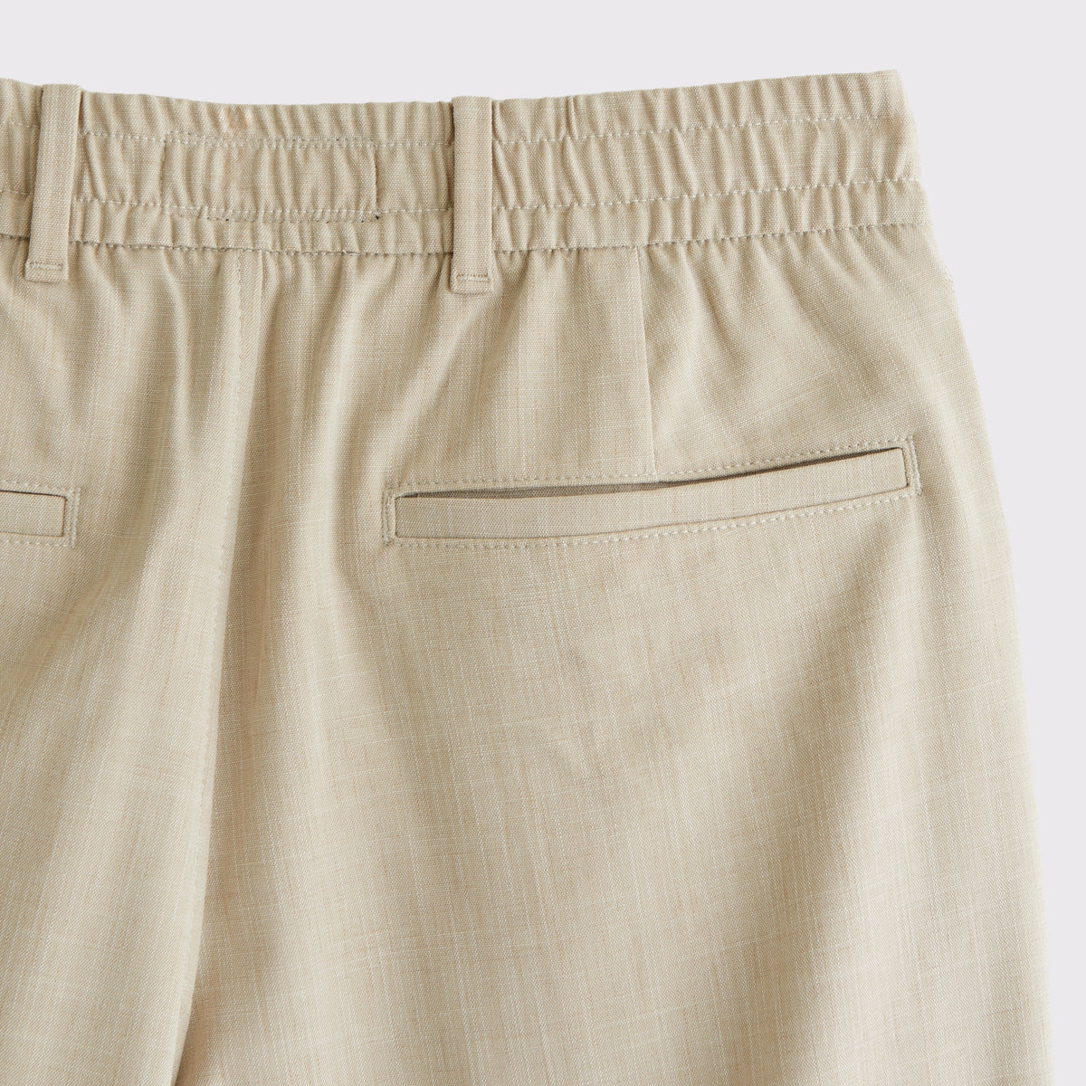 Abercrombie Relaxed Straight Pleated Hybrid-Waist Trouser