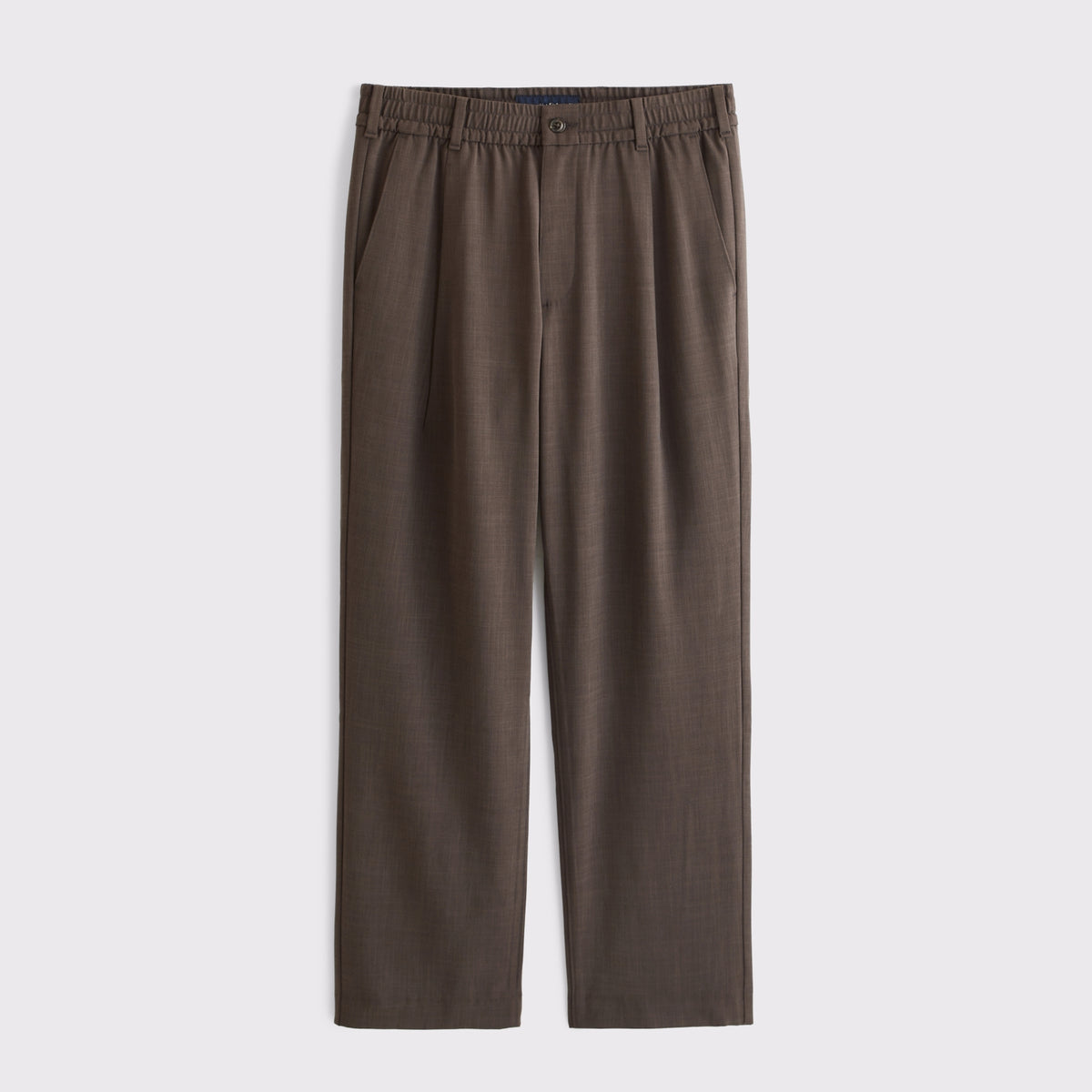Abercrombie Relaxed Straight Pleated Hybrid-Waist Trouser
