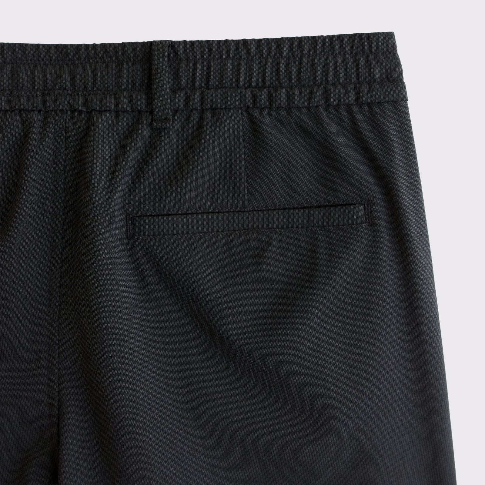 Abercrombie Relaxed Straight Pleated Hybrid-Waist Trouser