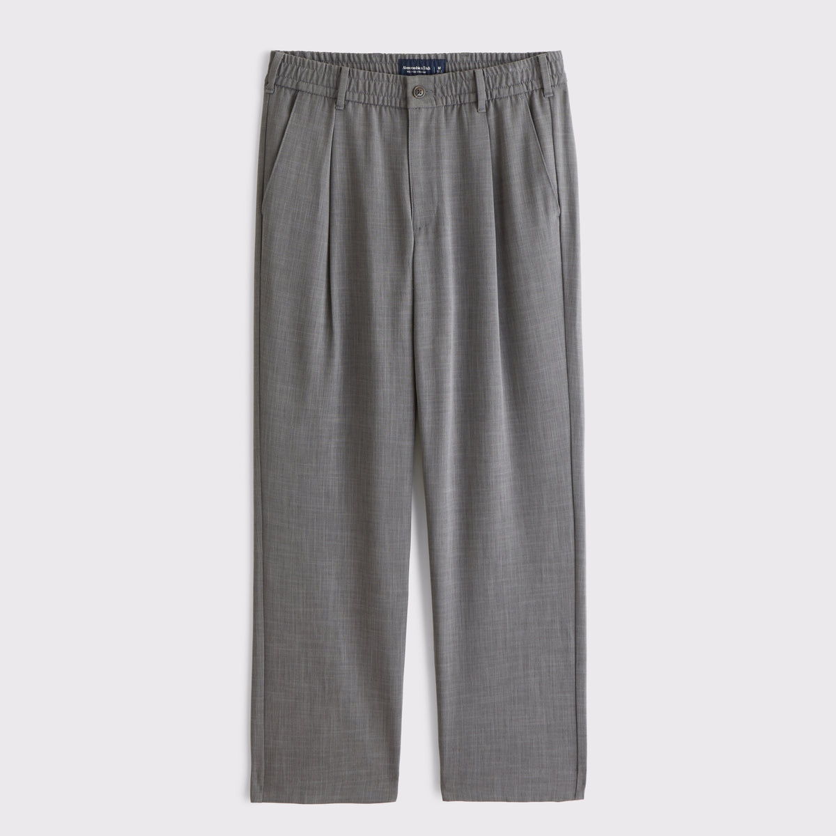 Abercrombie Relaxed Straight Pleated Hybrid-Waist Trouser