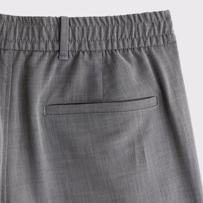 Abercrombie Relaxed Straight Pleated Hybrid-Waist Trouser