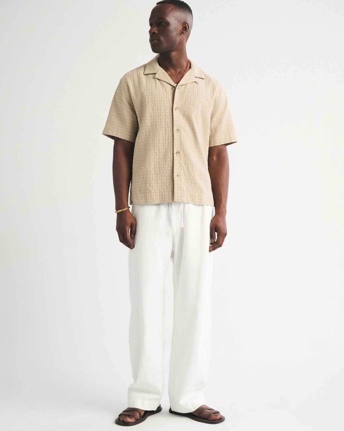 Abercrombie Textured Baggy Pull-On Pant