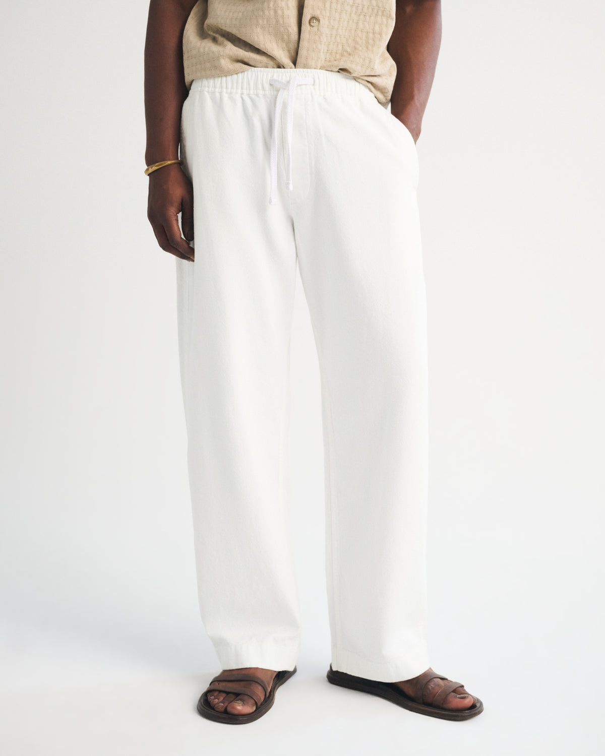 Abercrombie Textured Baggy Pull-On Pant