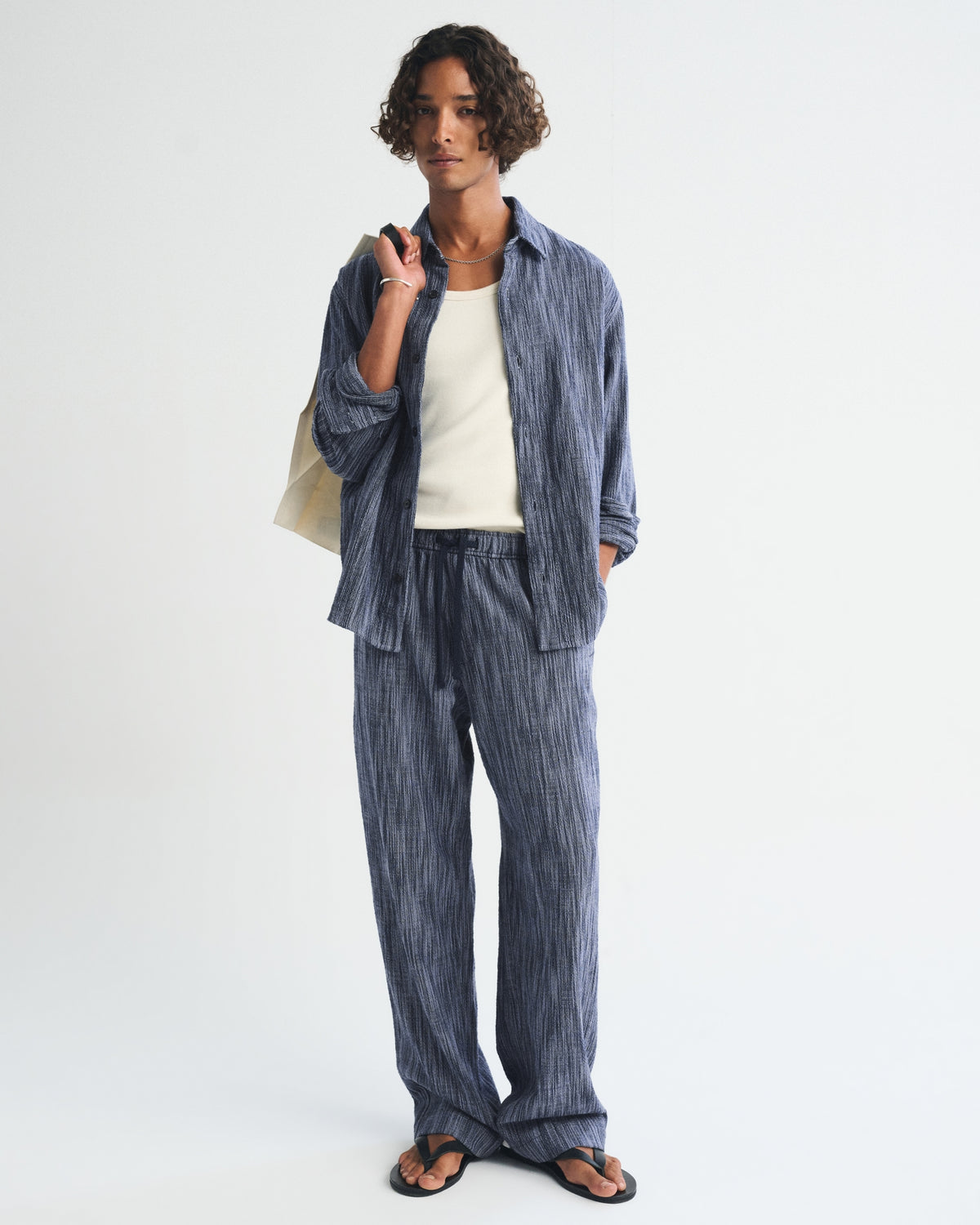Abercrombie Textured Baggy Pull-On Pant
