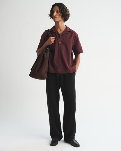 Abercrombie Textured Baggy Pull-On Pant