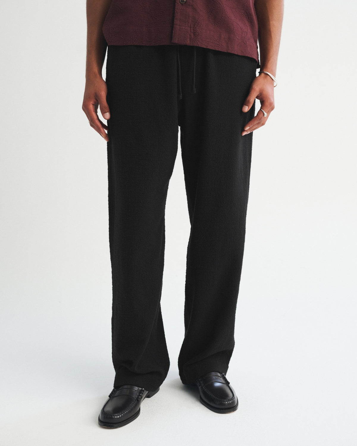 Abercrombie Textured Baggy Pull-On Pant