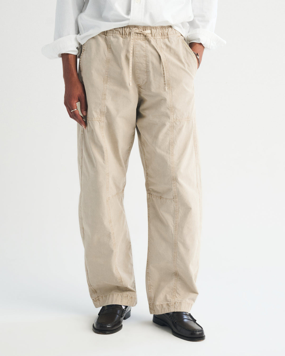 Abercrombie 100% Cotton Pull-On Barrel Pant
