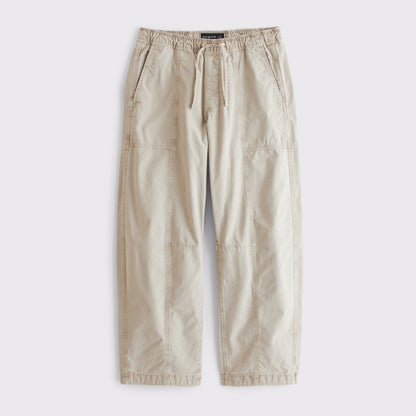 Abercrombie 100% Cotton Pull-On Barrel Pant