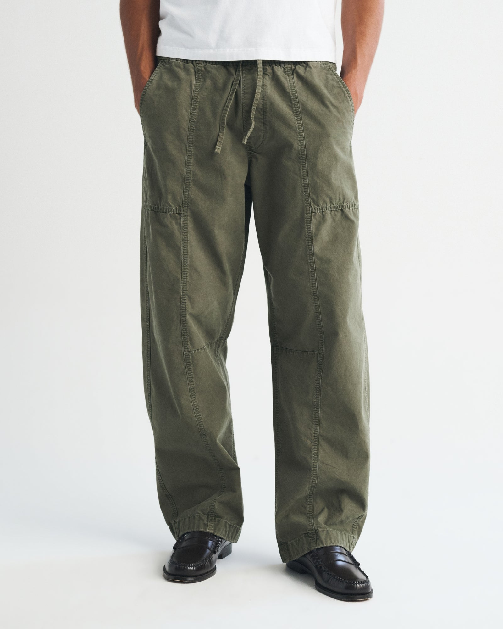 Abercrombie 100% Cotton Pull-On Barrel Pant
