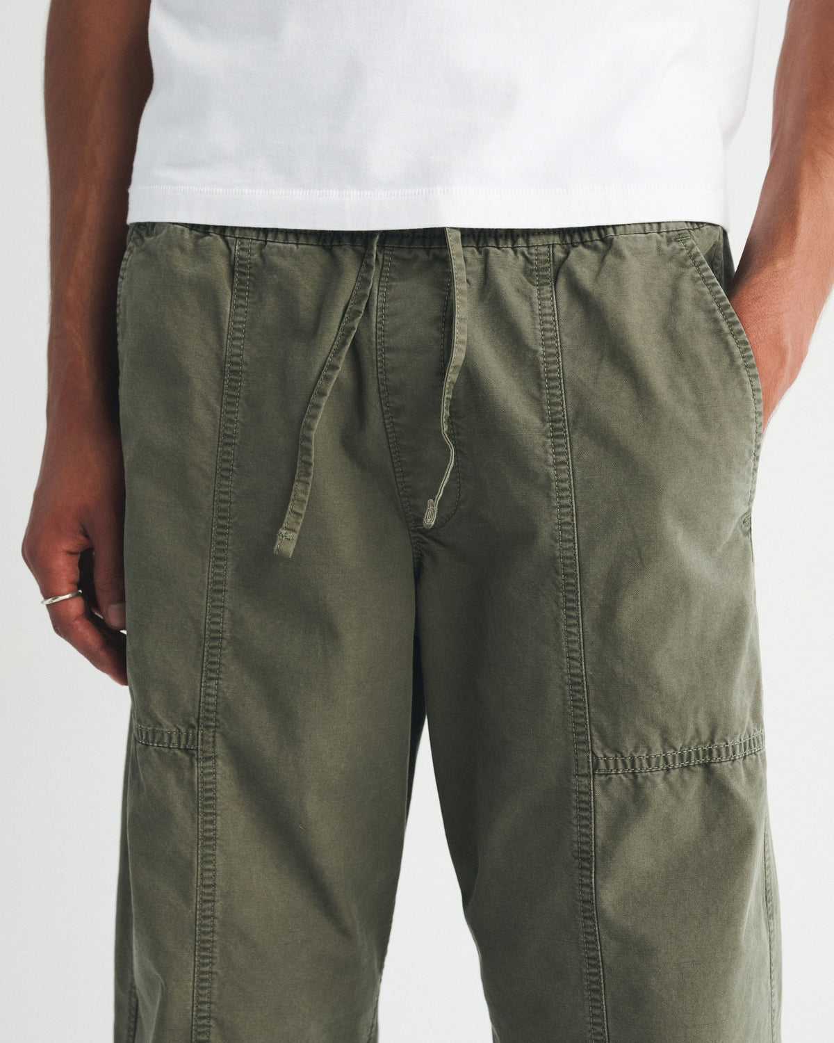 Abercrombie 100% Cotton Pull-On Barrel Pant