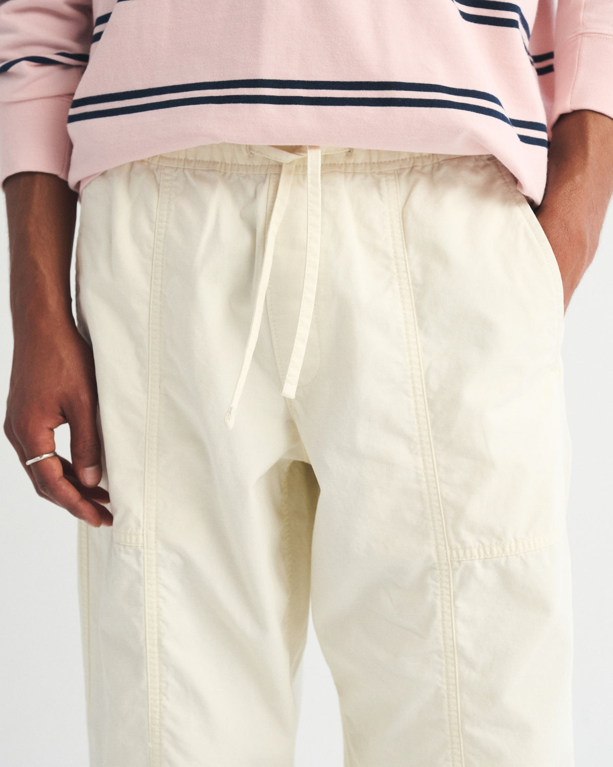 Abercrombie 100% Cotton Pull-On Barrel Pant