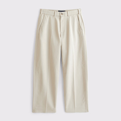 Abercrombie Structured Cotton-Blend Baggy Trouser