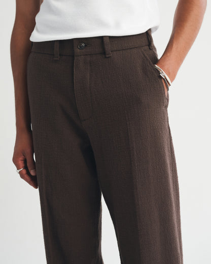 Abercrombie 100% Cotton Textured Baggy Trouser