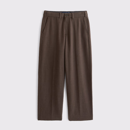 Abercrombie 100% Cotton Textured Baggy Trouser
