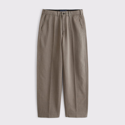 Abercrombie Structured Cotton-Blend Baggy Trouser