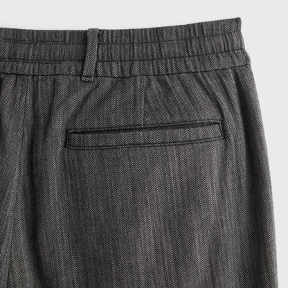 Abercrombie Linen-Blend Relaxed Pleated Hybrid-Waist Trouser