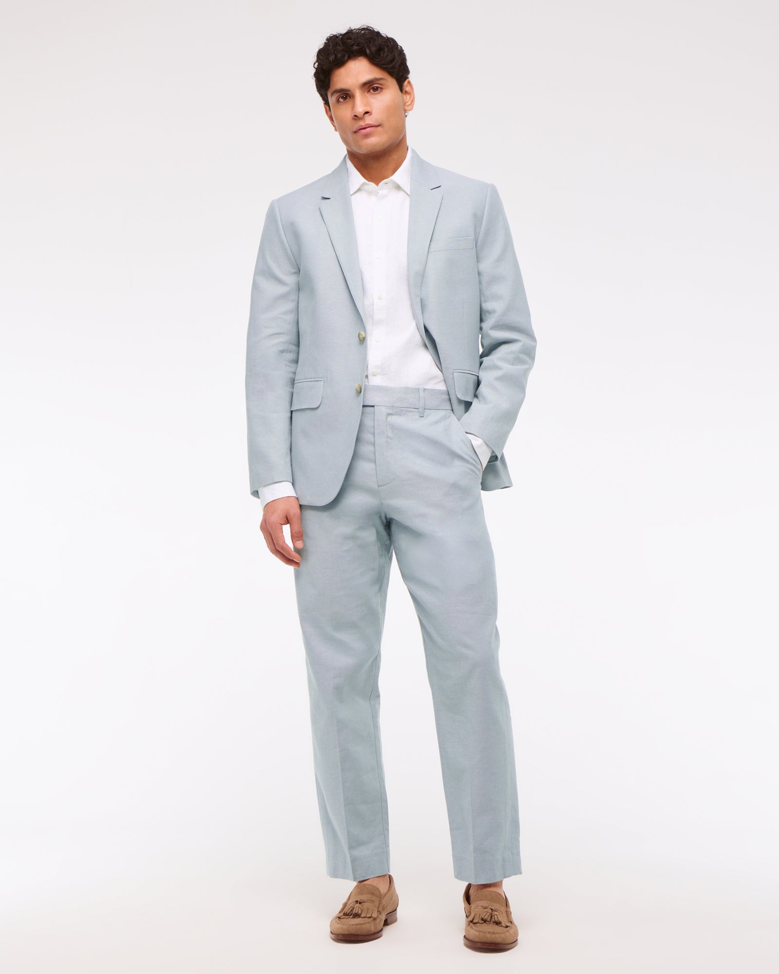 Abercrombie the A&F Collins Linen-Blend Suit Pant