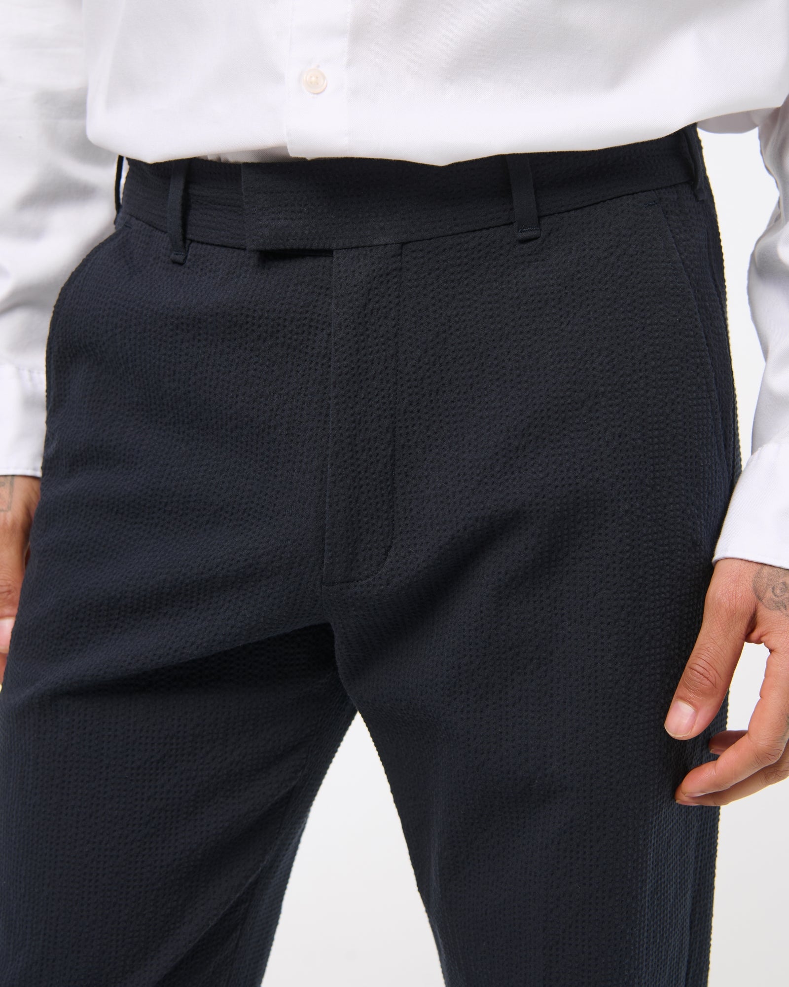 Abercrombie the A&F Collins Slim Seersucker Suit Pant