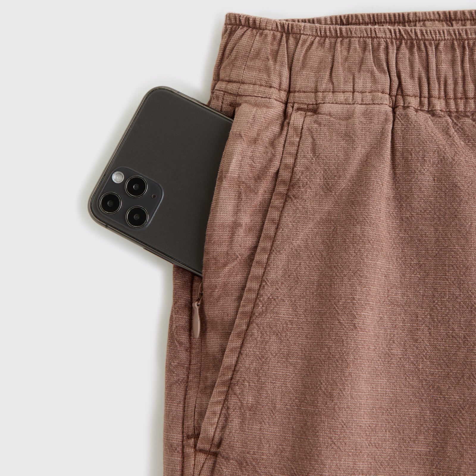 Abercrombie Loose Linen-Blend Pull-On Pant