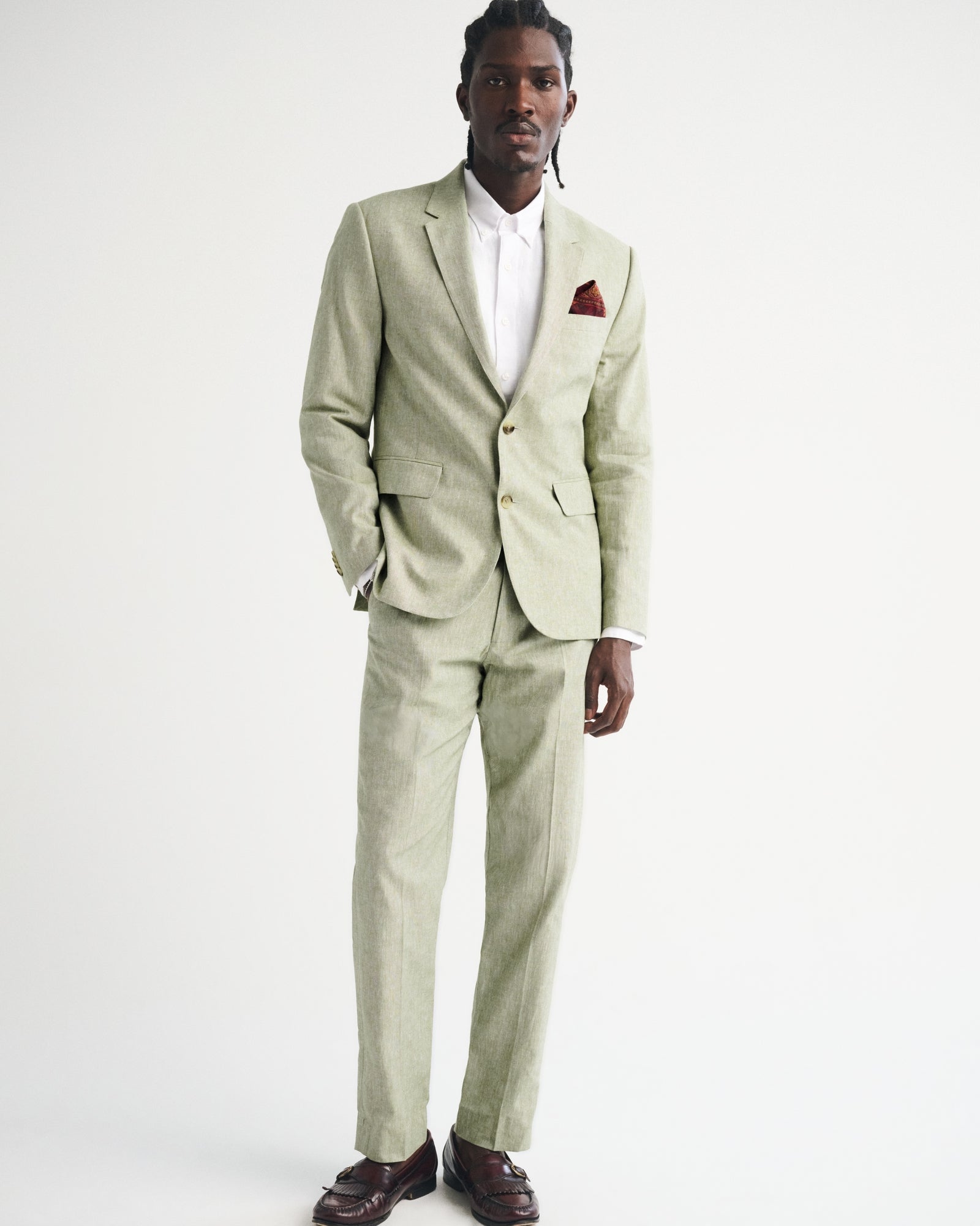 Abercrombie the A&F Collins Slim Linen-Blend Suit Pant