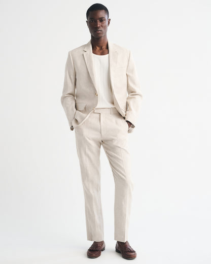 Abercrombie the A&F Collins Slim 100% Linen Suit Pant