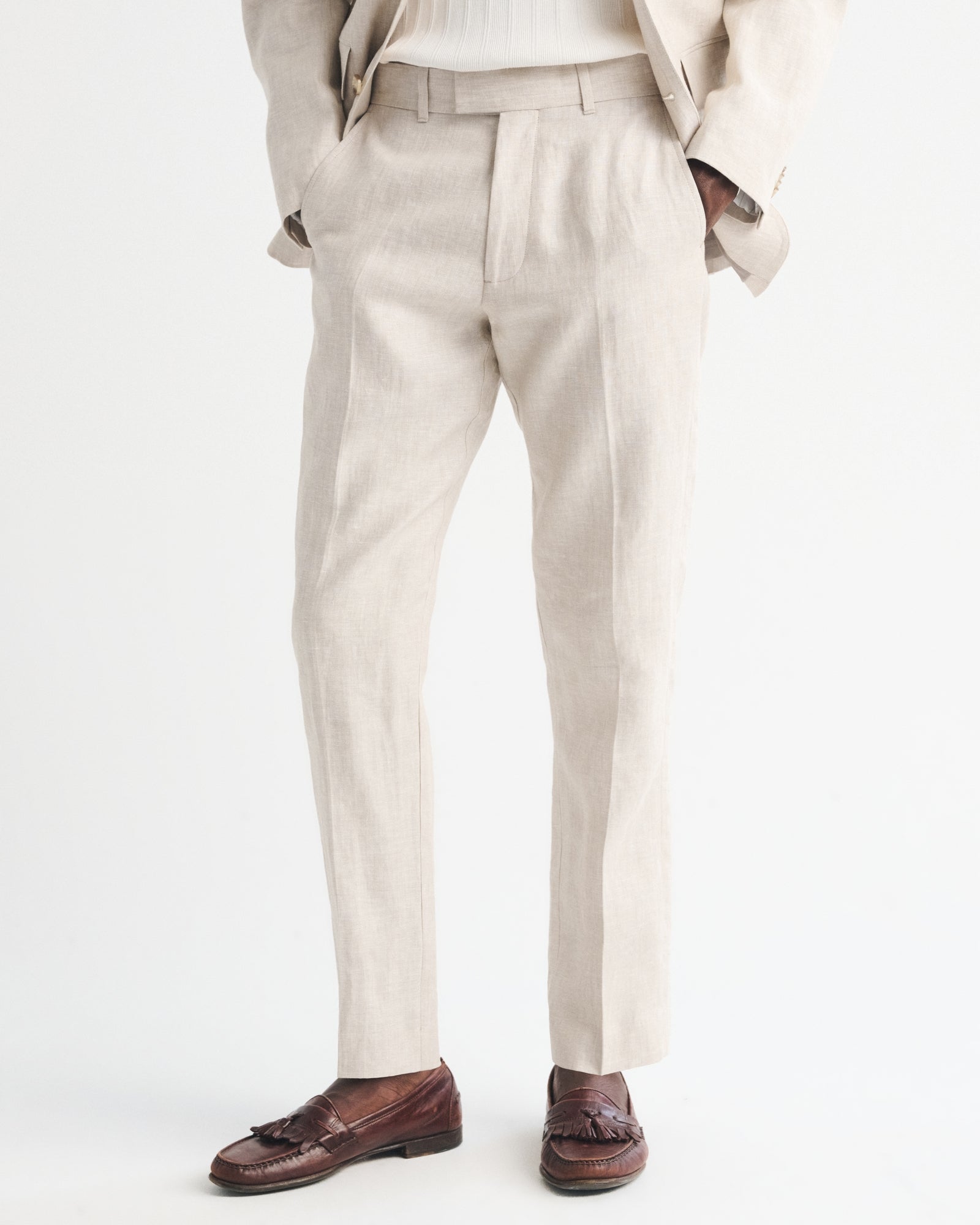 Abercrombie the A&F Collins Slim 100% Linen Suit Pant