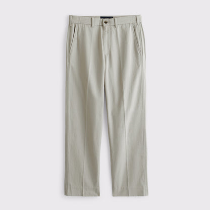 Abercrombie Cotton-Blend Relaxed Straight Trouser