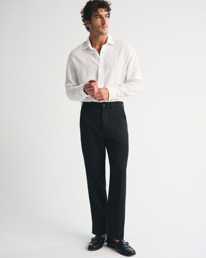 Abercrombie Cotton-Blend Relaxed Straight Trouser