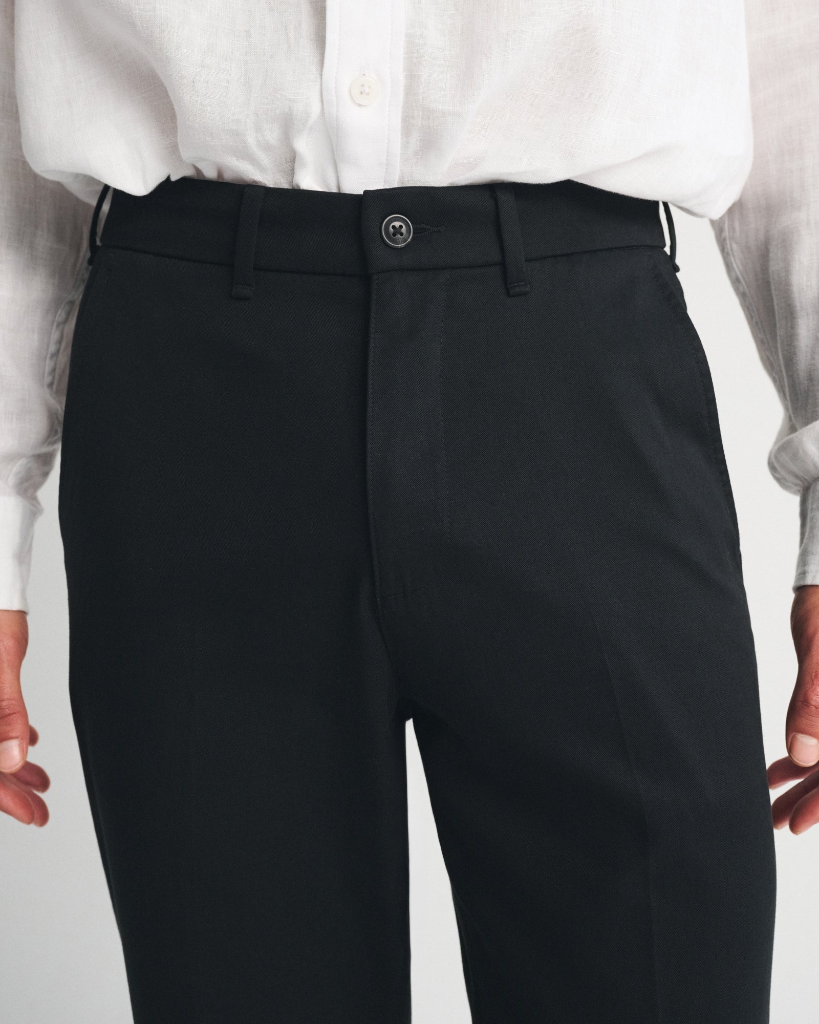 Abercrombie Cotton-Blend Relaxed Straight Trouser