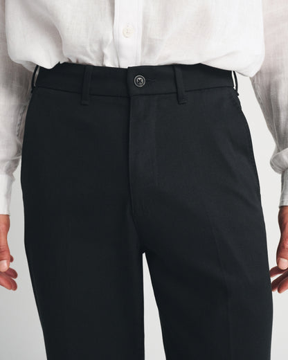 Abercrombie Cotton-Blend Relaxed Straight Trouser