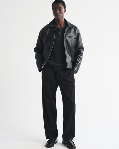 Abercrombie Cotton-Blend Pleated Baggy Trouser
